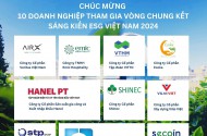 HANELPT- TOP 10 DOANH NGHIỆP XUẤT SẮC NHẤT CỦA SÁNG KIẾN ESG VIỆT NAM 2024